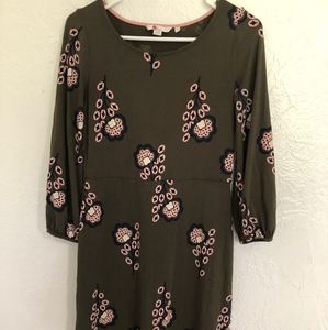 Boden floral green/pink dress Size 4L